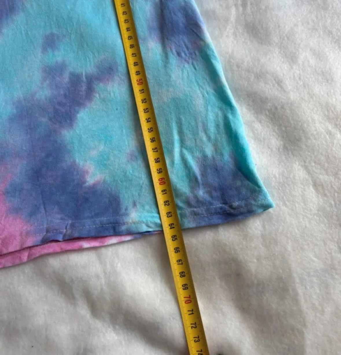 Camiseta tie-dye Old Row multicolor pastel vintage streetwear surf skate unisex verano tendencia – photo 5